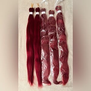 Rich Burgundy Braiding Hair-Pre-stretched